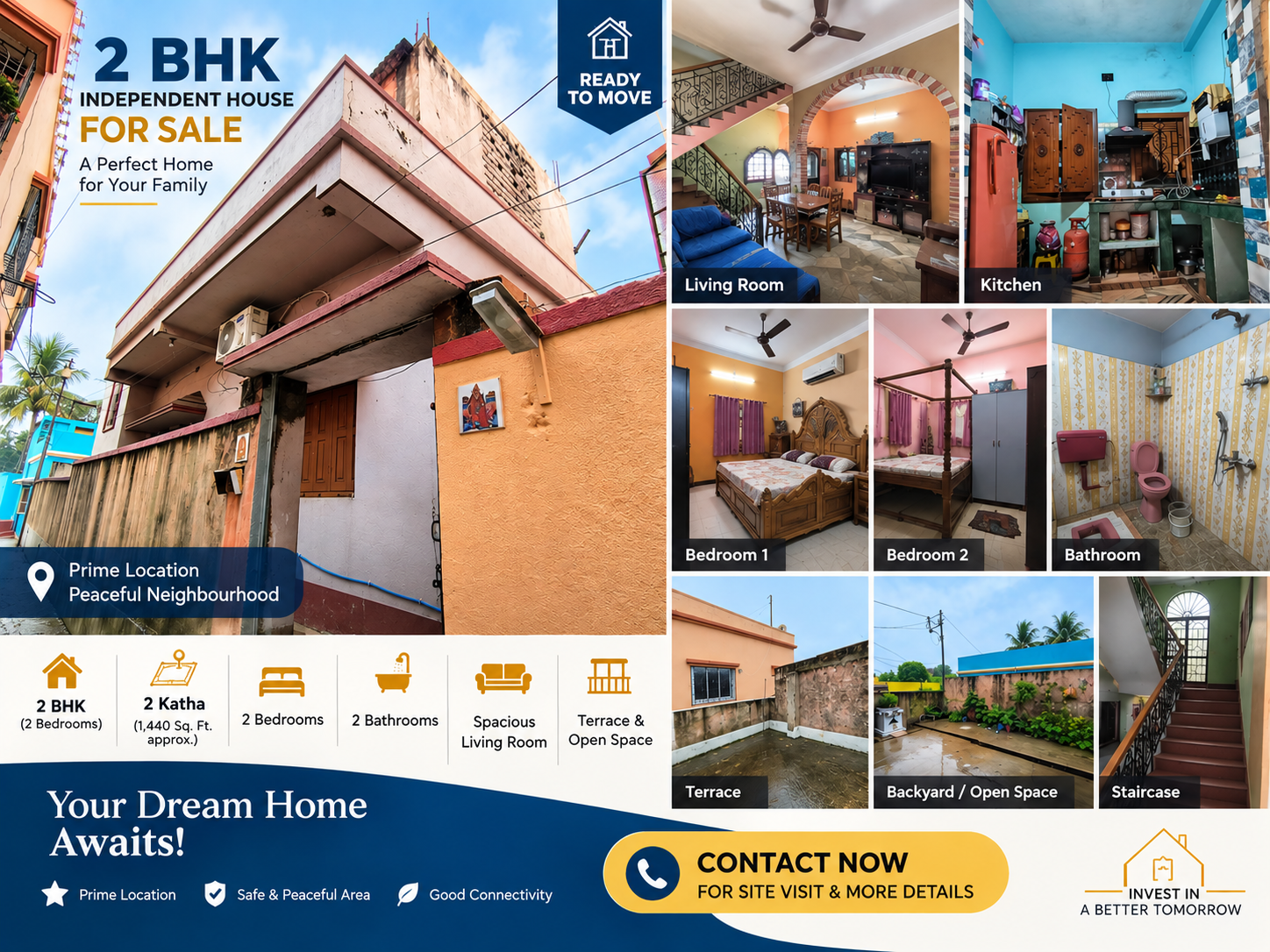 2 BHK Independent House for Sale in Rajbari, Searsole, Raniganj